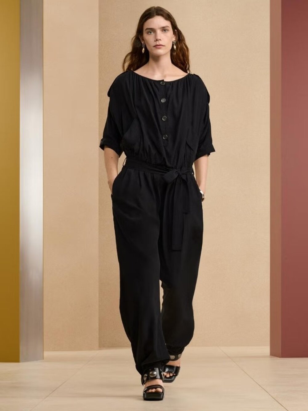 Nwt Zara SRPLS Black Jumpsuit